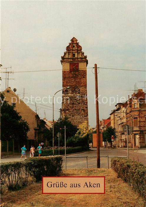 Aken Elbe Koethener Turm