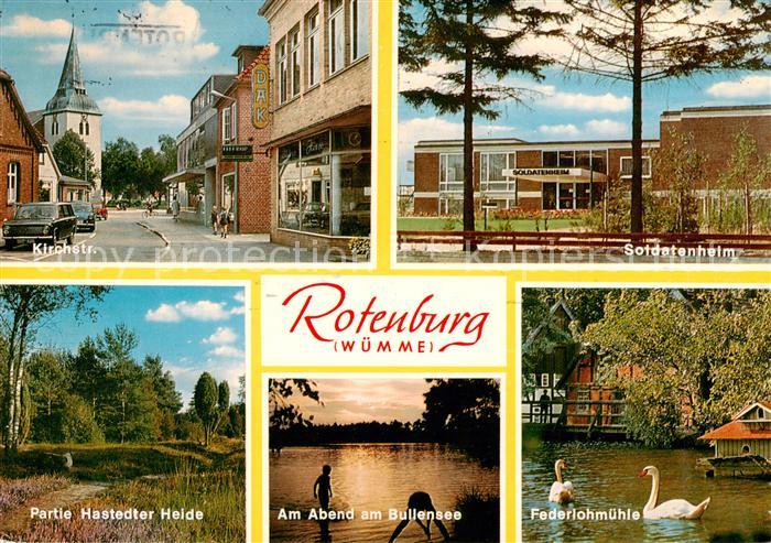 Rotenburg Wuemme Kirchstrasse Soldatenheim Partie Hastedter Heide Bullensee Fede