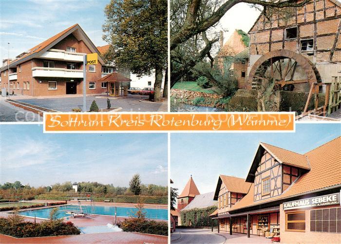 Sottrum Rotenburg Wuemme Post Muehle Schwimmbad Kaufhaus Sebeke