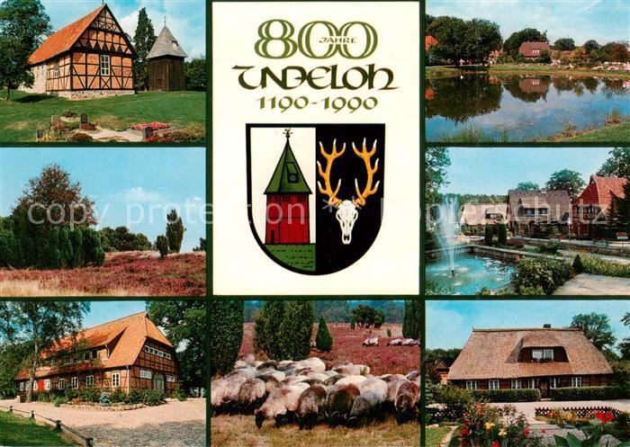 Undeloh Fachwerkhaus Heidelandschaft Heidschnucken Gondelteich Fontaine