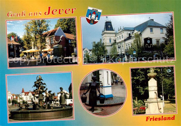Jever Marktplatz Brunnen Teilansichten