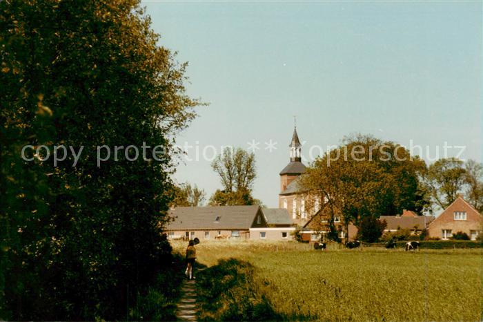 Werdum Panorama mit Kirche