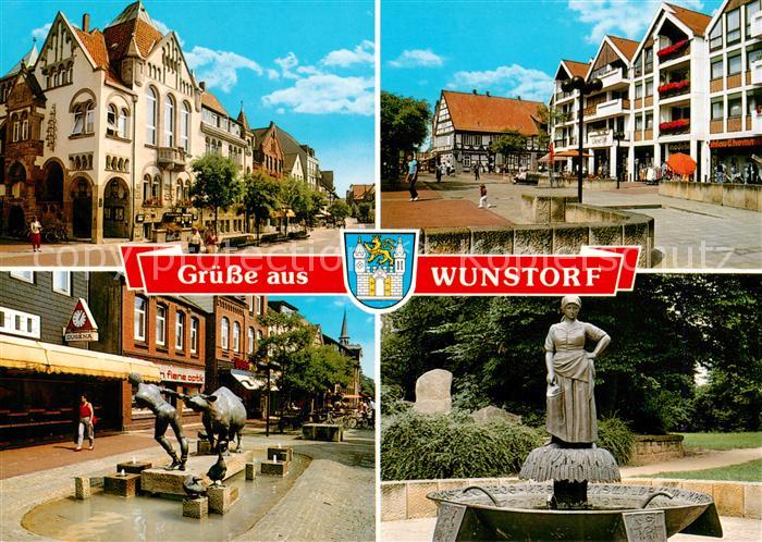 Wunstorf Strassenpartien Ortsmotive Brunnen