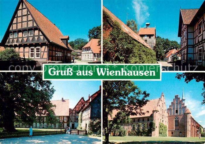 Wienhausen Fachwerkhaeuser Dorfpartien Kirche