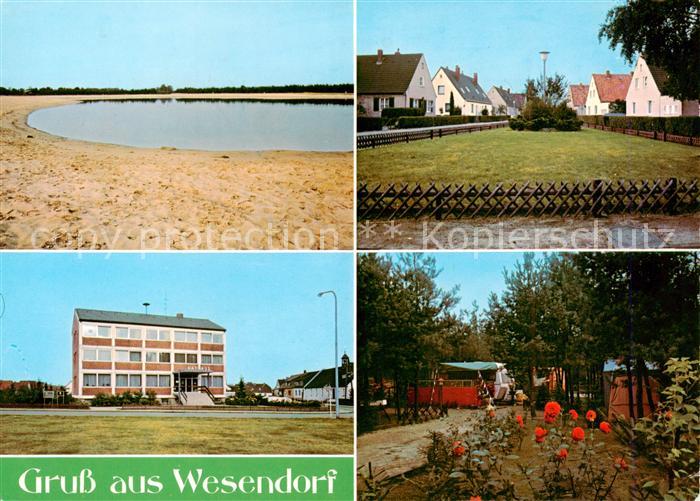 Wesendorf Niedersachsen Badesee Ortspartie Gebaeude Park