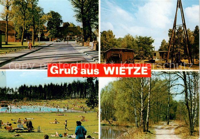 Wietze Celle Strassenpartie oelturm Freibad Waldweg