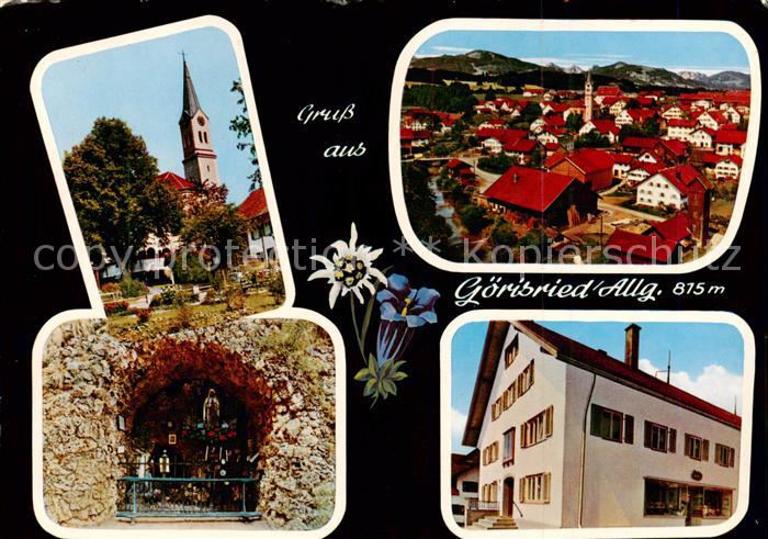 Goerisried Goerisried Kirche Mariengrotte Stadtansicht Gemischtwaren Guggemos