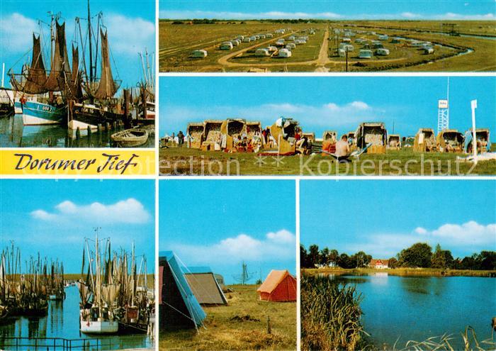 Dorumer Tief Campingplatz Fischerhafen Fischkutter