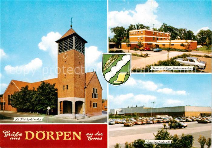 Doerpen St. Vituskirche Feuerwehr Papierfabrik