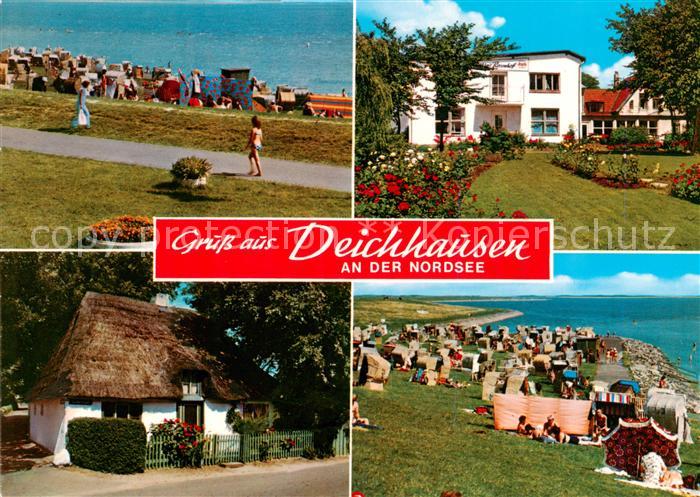 Deichhausen Buesum Nordseebad Strandpromenade Camping Gasthaus Rosenhof Wohnhaus