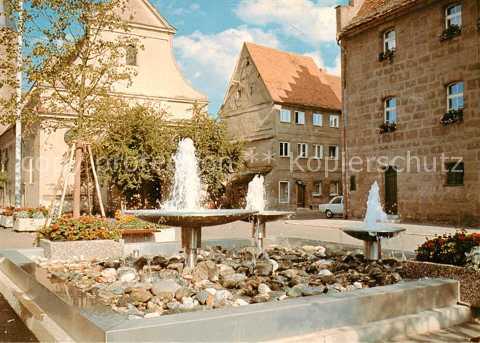 Heideck Mittelfranken Brunnen am Marktplatz