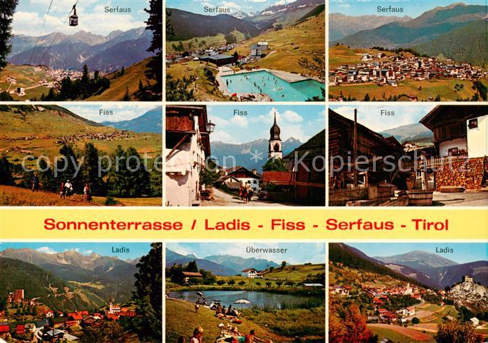 Ladis Fiss Serfaus Sonnenterrasse Alpenpanorama ueberwasser Bergsee