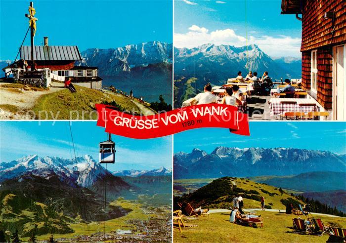 GARMISCH-PARTENKIRCHEN Bayern Wankhaus Sonnenterrasse Gondelbahn Panorama