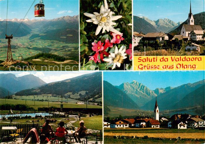 Olang Pustertal Suedtirol IT Gondelbahn Kirche Freibad Panorama