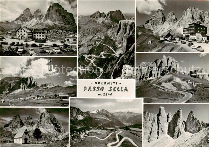 Sellapass Teilansichten Dolomiten