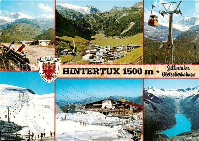 Hintertux Zillertal Panorama Teilansichten Zillertaler Glet