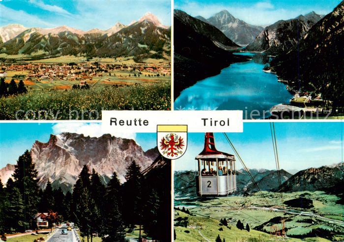 Reutte Tirol Panorama Plansee Fernpass Strasse und Reuttener Bergbahn