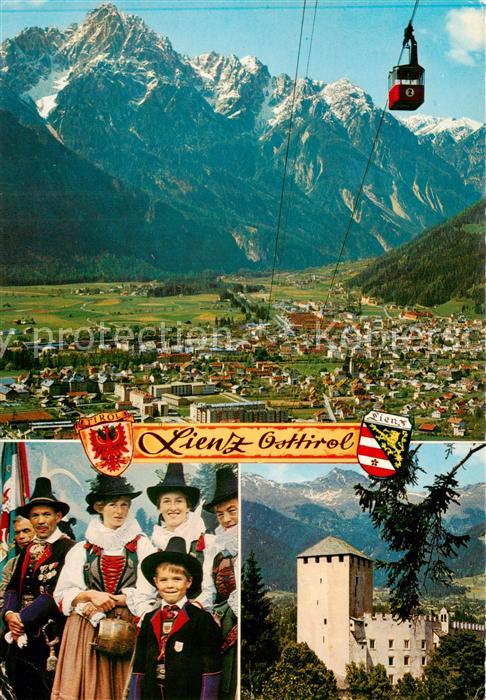Lienz  Tirol Panorama Gondelbahn Spitzkofel Lienzer Trachten Schloss Bruck