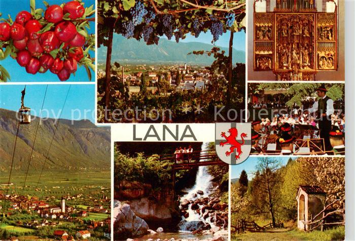 Lana Meran Gondelbahn Panorama Wasserfall Musikfest Bildstock