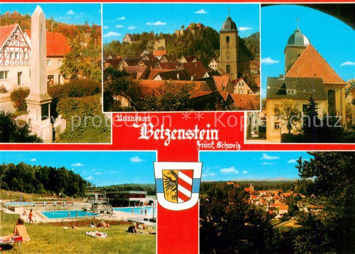 Betzenstein Obelisk Panorama Kirche Freibad