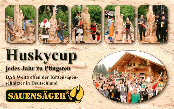 Blockhausen Dorfchemnitz Welttreffen der Kettensaegenschnitzer in Deutschland De