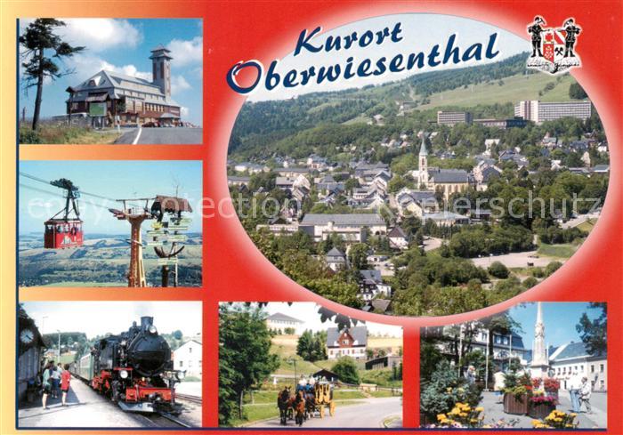 Oberwiesenthal Erzgebirge Hotel Seilbahn Bahn Panorama Postkutsche Marktplatz