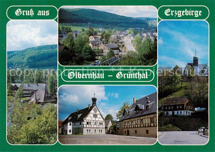 Olbernhau Erzgebirge OT Gruenthal Althammer Teilansicht Saigerhuette Huettensche