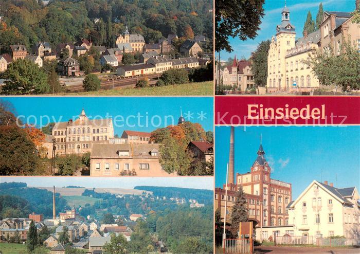 Einsiedel Chemnitz Ortsmitte Schule Teilansicht Rathaus Brauerei