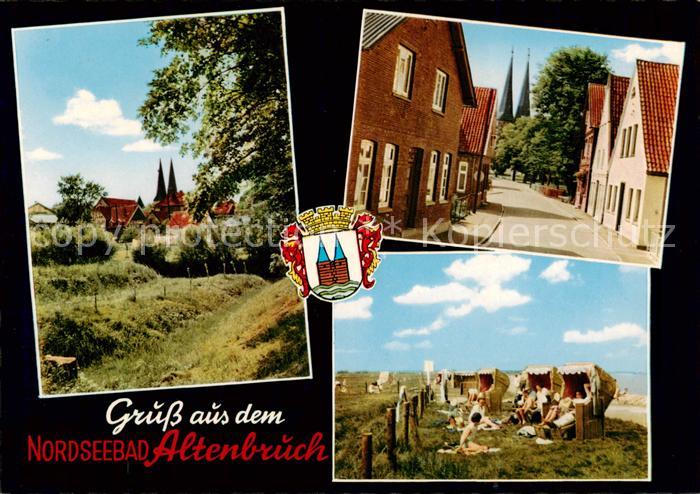 Altenbruch Cuxhaven Kirche Strassenpartie Strand