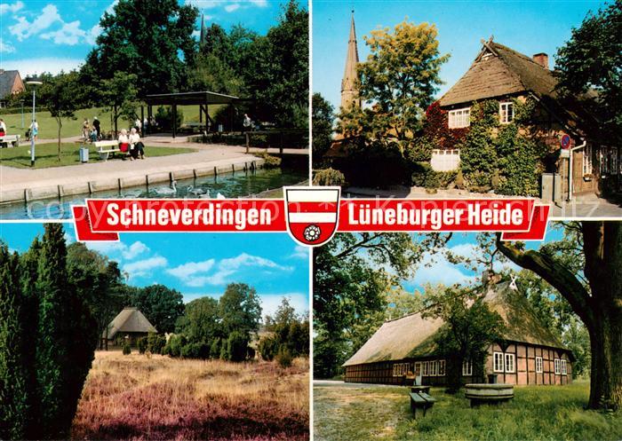 Schneverdingen Park Kirche Heidelandschaft Scheune