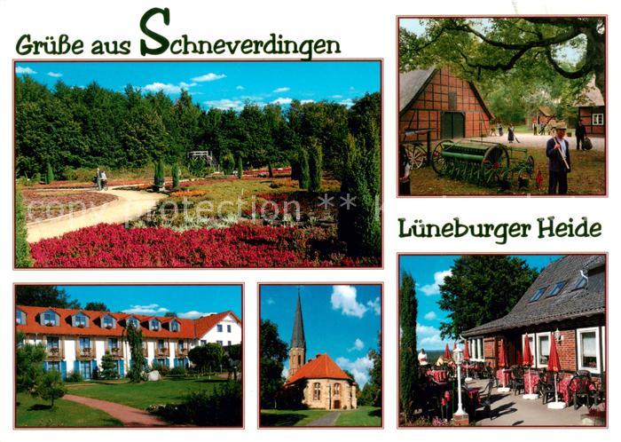 Schneverdingen Park Scheune Kirche Wohnhaeuser