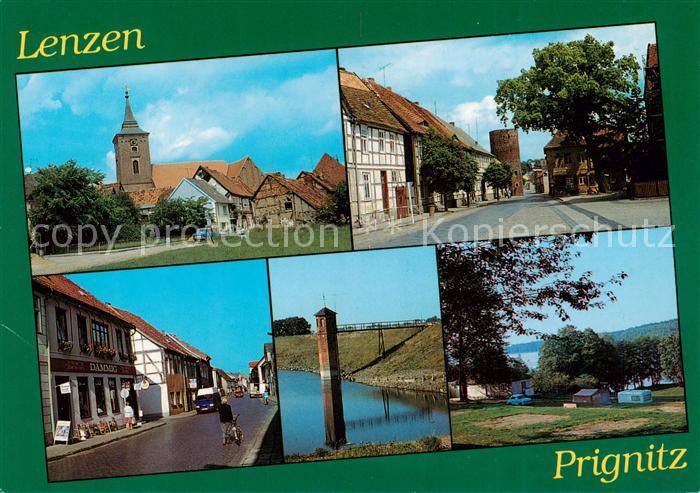 Lenzen Elbe Kirche Orts und Teilansichten