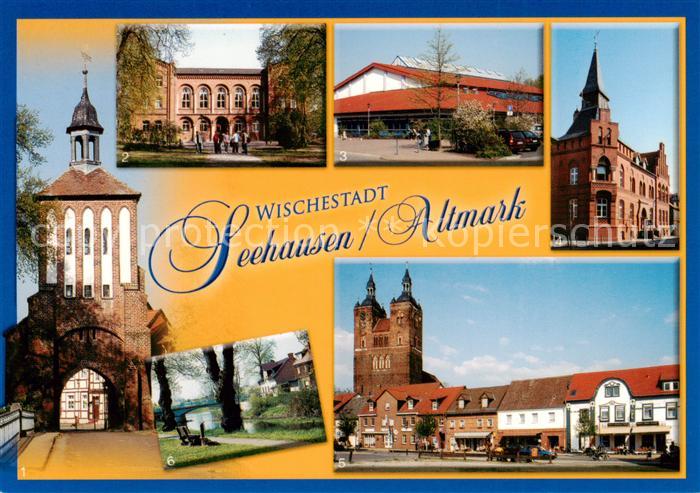 Seehausen Altmark Beustertor Gymnasium Wischeladhalle Rathaus Grosse Bruederstra