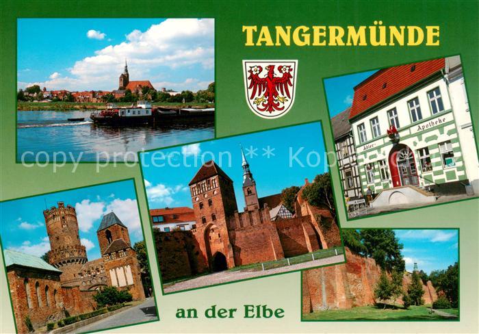 Tangermuende Panorama Schloss Eingang Apotheke