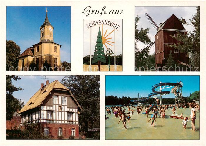 Schmannewitz Dahlen Sachsen Kirche Muehle Dahlener Hdie Vergnuegungspark