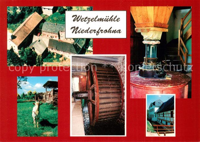 Niederfrohna Fliegeraufnahme Wetzelmuehle Teilansichten Ziegenbock