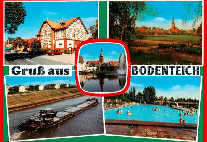 Bodenteich Fachwerkhaus Kirche Frachtschiff Freibad