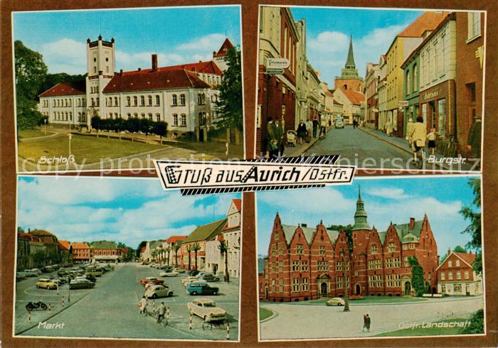Aurich Ostfriesland Schloss Burgstrasse Markt Ostfr Landschaft