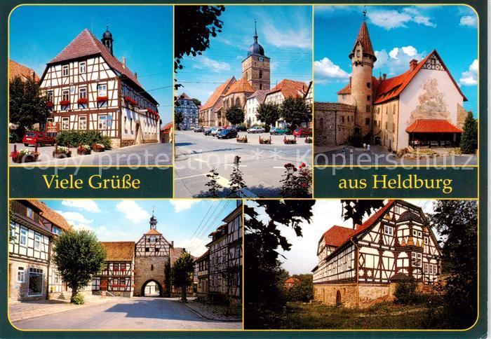 Heldburg Bad Colberg Rathaus Marktplatz Hofansicht Veste Heldburg Unteres Tor Eh