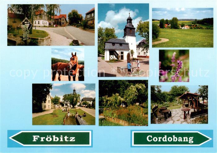 Cordobang Orts und Teilansichten Kirche Panorama Pferd