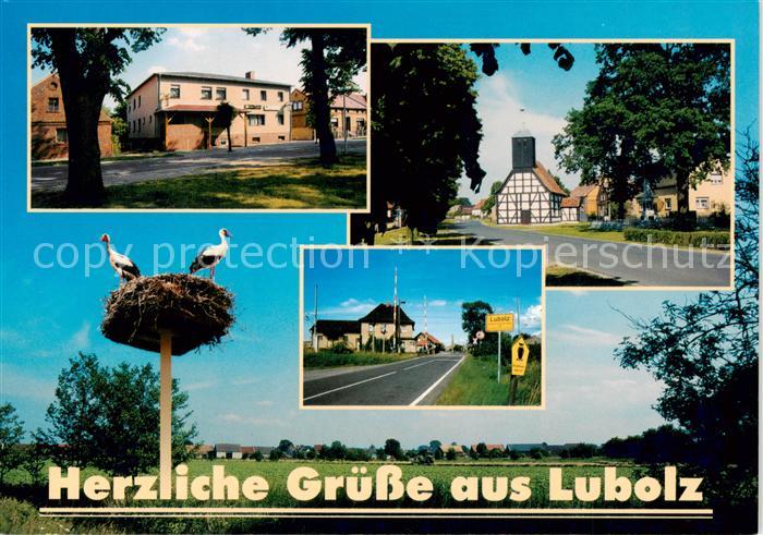 Lubolz Gasthaus zur Linde Fachwerkhaus Ortseingang Storchennest