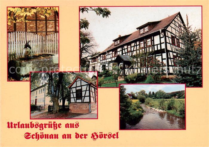 Wutha-Farnroda OT Schoenau Eselsborn Fachwerkhaus im OT Deubach Pfarrhaus mit Ba