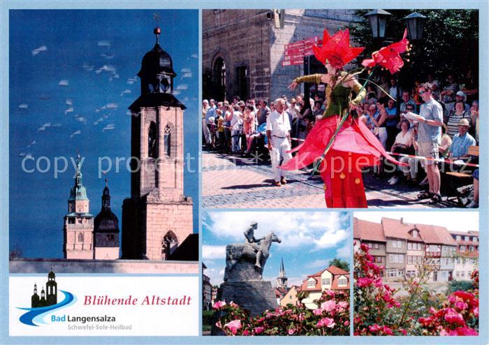 Bad Langensalza Kirche Festumhzug Reiterstandbild
