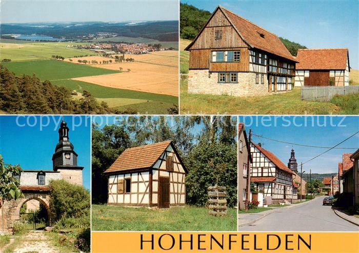 Hohenfelden Panorama Fachwerkhaeuser Kirche