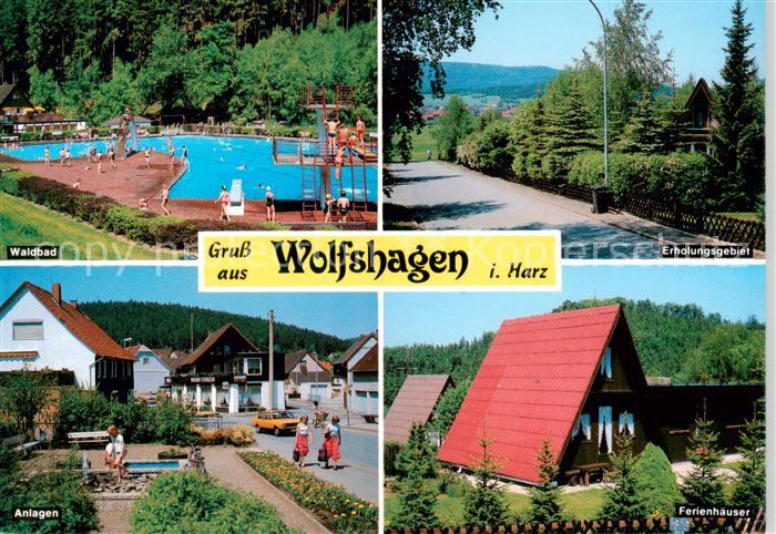 Wolfshagen Harz Waldbad Erholungsgebiet Anlagen Ferienhaeuser