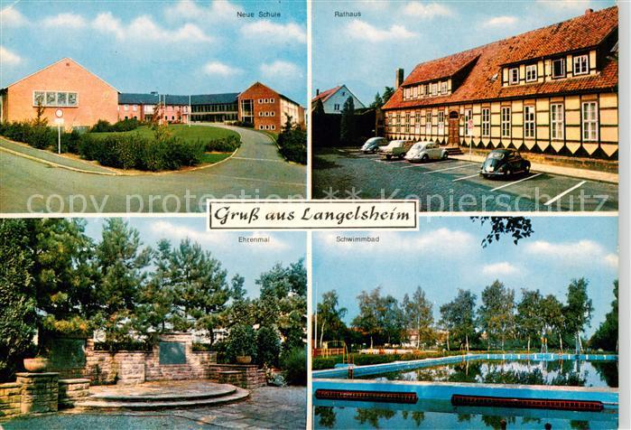Langelsheim Neue Schule Rathaus Ehrenmal Schwimmbad