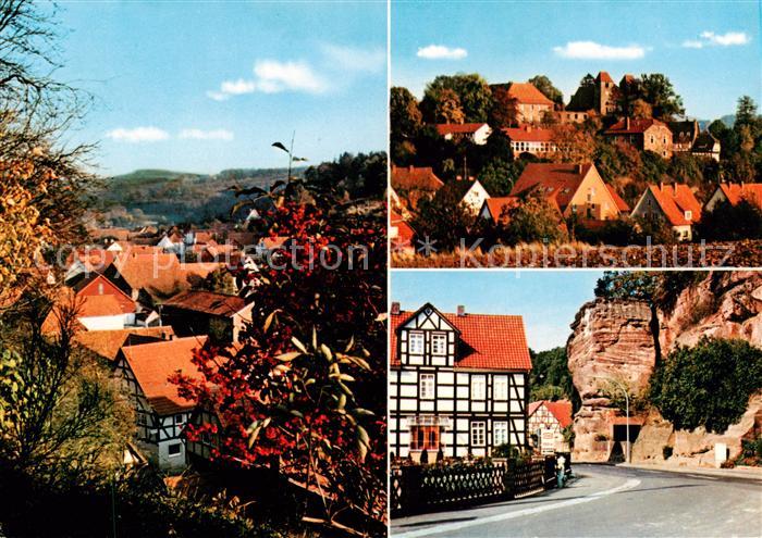 Reinhausen Goettingen Panorama Blick vom Altenberg Bilstein