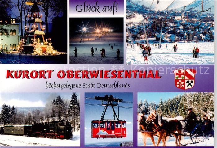 Oberwiesenthal Erzgebirge Weihnachtspyramide Panorama Dampflok Gondelbahn Pferde