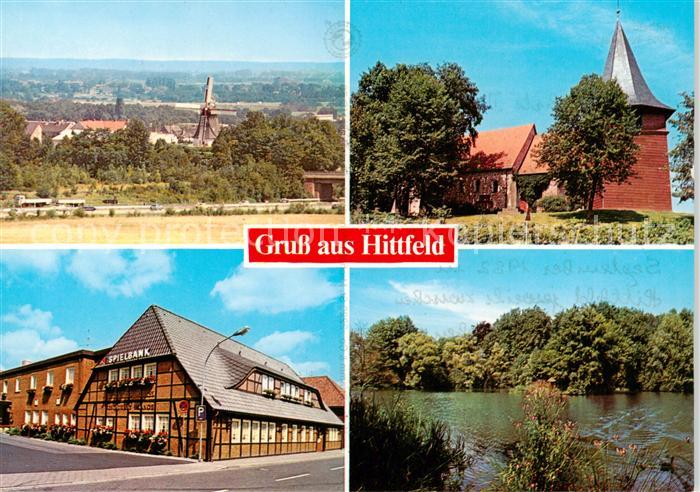 Hittfeld Panorama Kirche Spielbank Teich