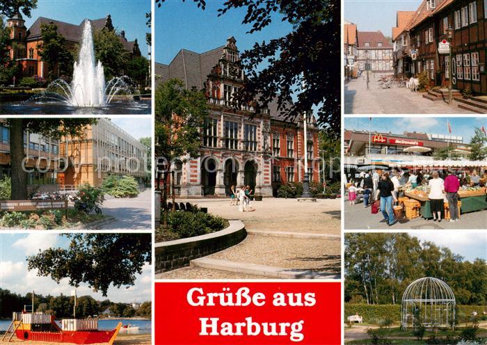 Harburg Elbe Hamburg Fontaene Ortsansichten Schloss Markt